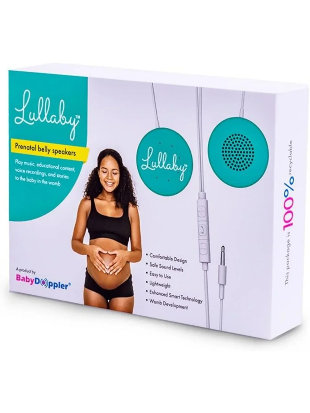 Prenatal Belly Speakers for Pregnancy - Play Soothing Music & Bonding Sounds